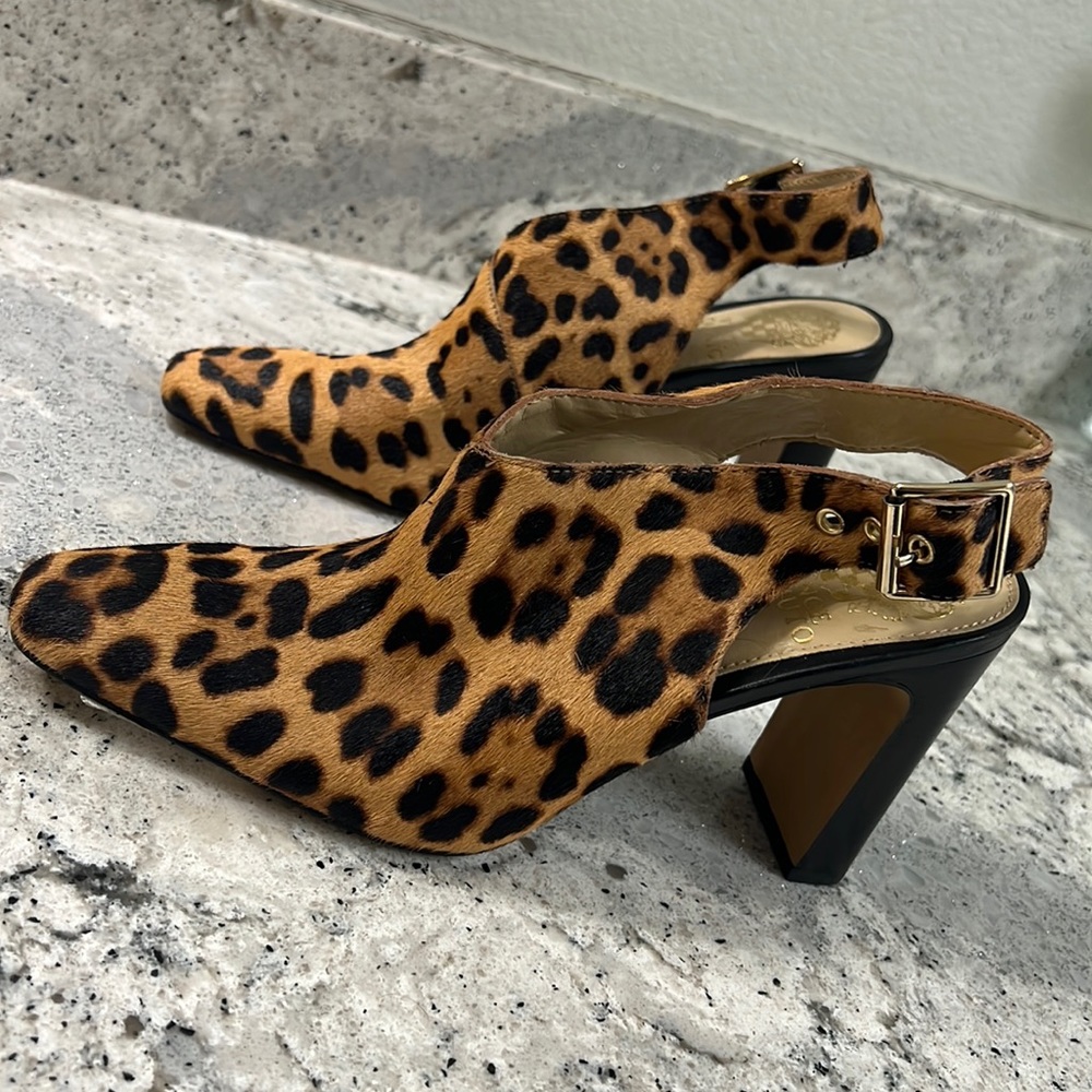 Vince Camuto Leopard Print Heels